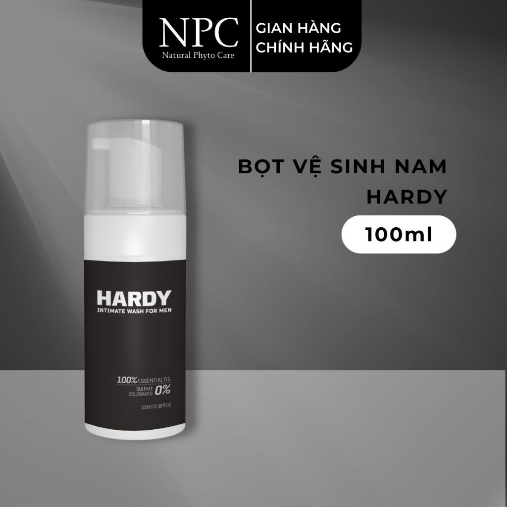 Bọt Vệ Sinh Nam JUICY Hardy Intimate Wash For Men làm sạch nhẹ nhàng chai 100ml - NPC PHAR