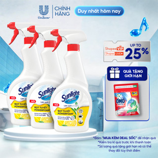 Combo 3 Bọt tuyết lau bếp Sunlight POWERFOAM - Đánh bay dầu mỡ 100%, siêu tiện trong 5 giây | 500ml