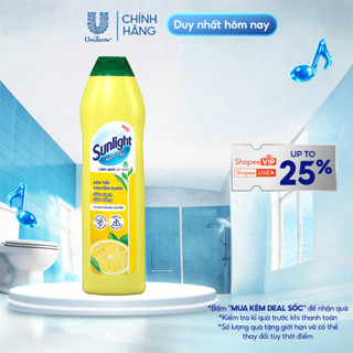 Kem tẩy chuyên dụng Sunlight | Phiên bản nâng cấp từ Cif | Sạch Sáng | Chai 690g