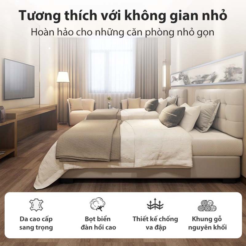 ALVIN Giường ngủ giường pallet Chống ẩm và kháng nấm mốc Không gây tiếng động khi trở mình | BigBuy360 - bigbuy360.vn