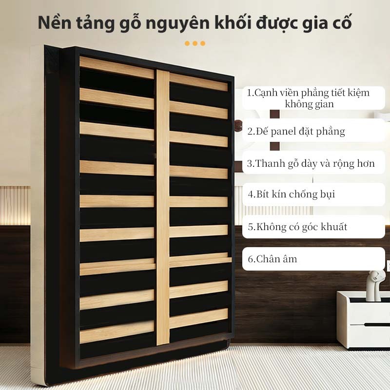 ALVIN Giường ngủ giường pallet Chống ẩm và kháng nấm mốc Không gây tiếng động khi trở mình | BigBuy360 - bigbuy360.vn