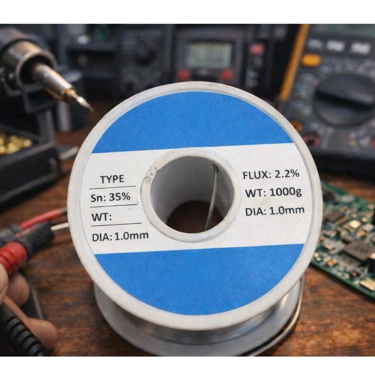 Thiếc hàn có chì hàng giá rẻ siêu nhẹ lửa cuộn 1kg sợi 1.0mm