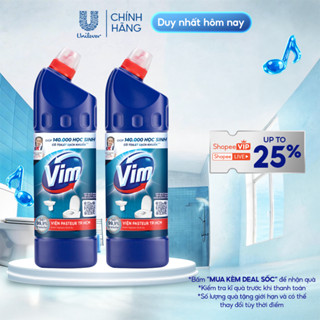 Combo 2 Nước Tẩy Bồn Cầu và Nhà Vệ Sinh Vim Diệt Khuẩn| Diệt 99,9% Vi Khuẩn (880ml)