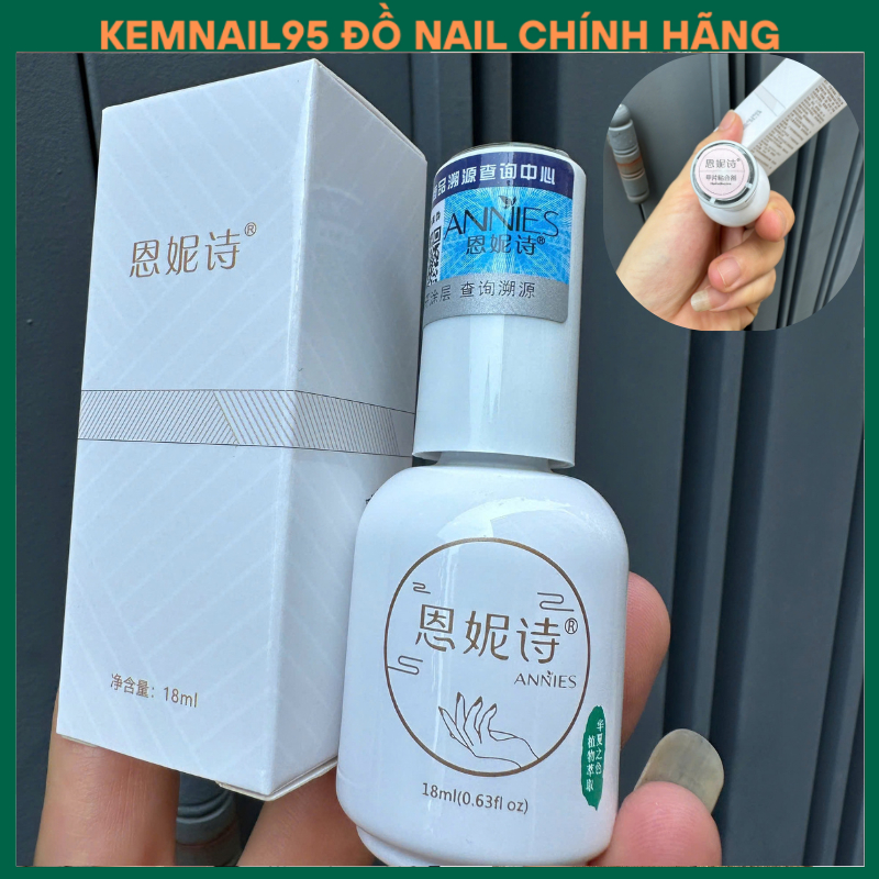 Glue gel ANNIES úp móng 6in1 làm cứng móng tạo cầu móng đính đá ẩn hoa khô xà cừ kemnail95