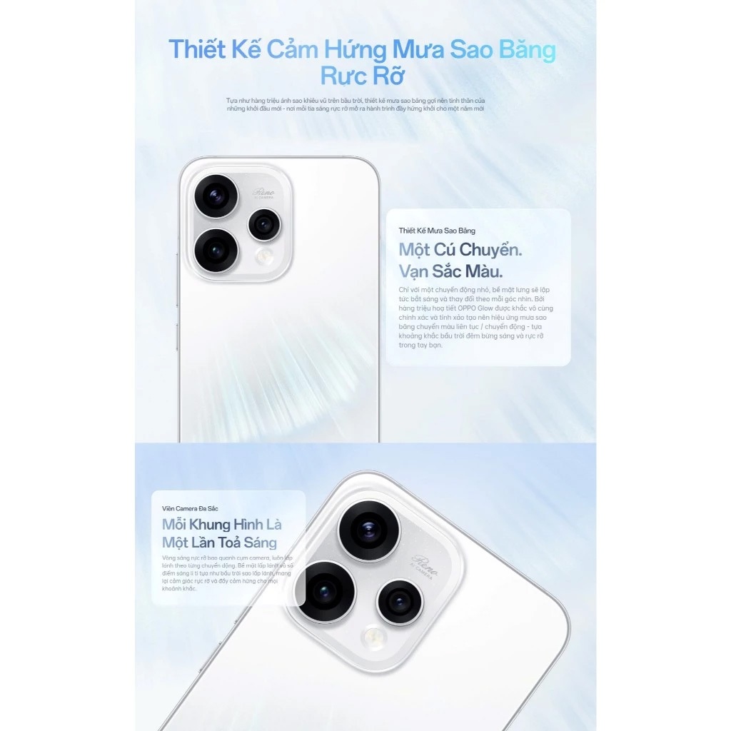 Điện thoại OPPO Reno15 5G 12GB + 256GB Chính hãng | NFC | Pin 6500 mAh | Sạc siêu nhanh SuperVOOC | BigBuy360 - bigbuy360.vn