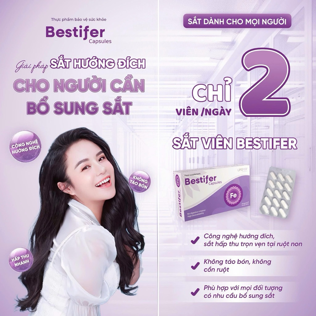 Sắt trúng đích Bestifer - Hộp 30 viên