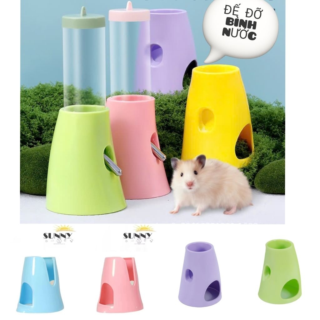 Đế để bình nước hamster 2in1 hamster (màu pastel)