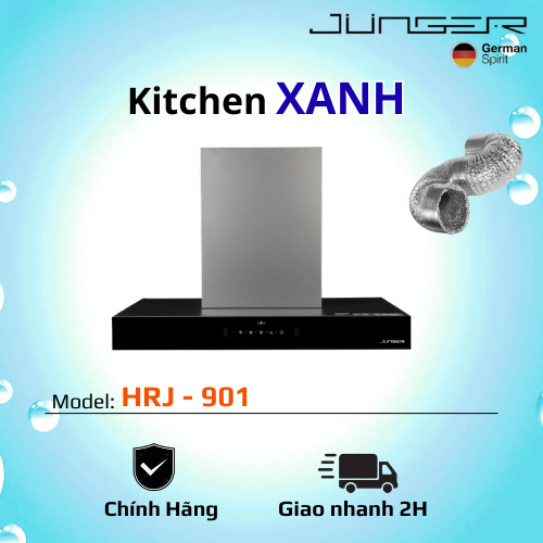 HÚT MÙI CHỮ T JUNGER/ HRJ - 901/ Thiết kế hiện đại chuẩn Đức/ Khung máy được chế tạo từ thép không r