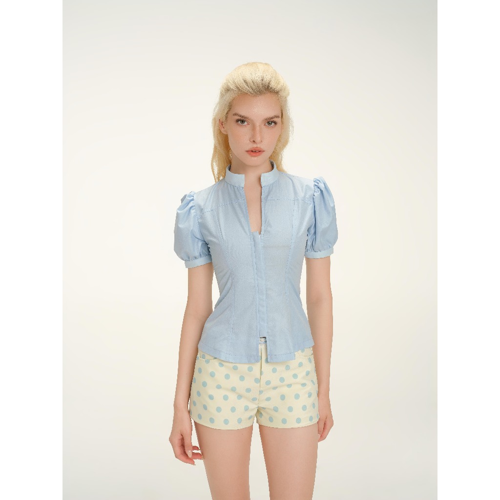 Quần shorts nữ MONÁ quần ngắn chấm bi ôm dáng chất kate  - MIMOSA Shorts | BigBuy360 - bigbuy360.vn