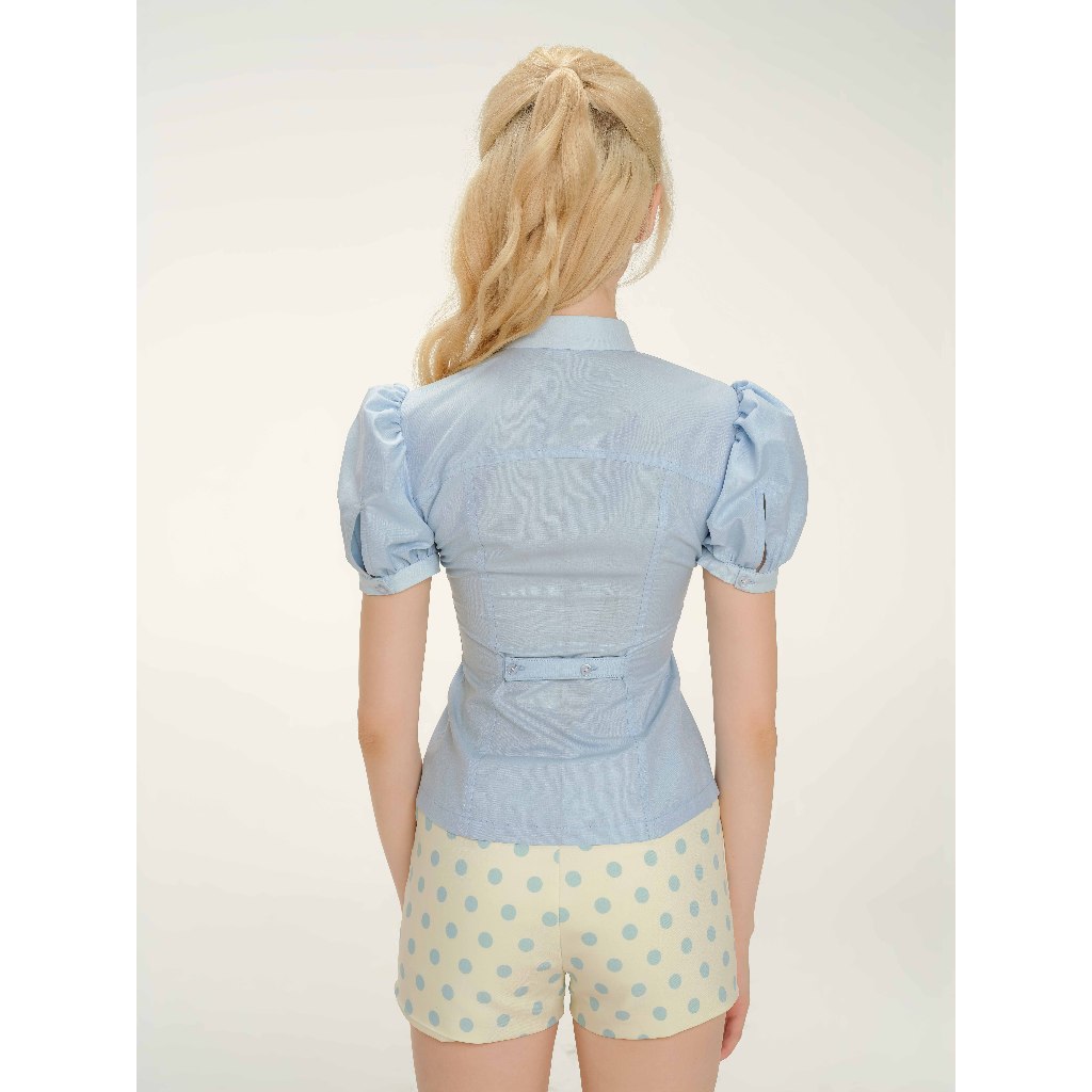 Quần shorts nữ MONÁ quần ngắn chấm bi ôm dáng chất kate  - MIMOSA Shorts | BigBuy360 - bigbuy360.vn