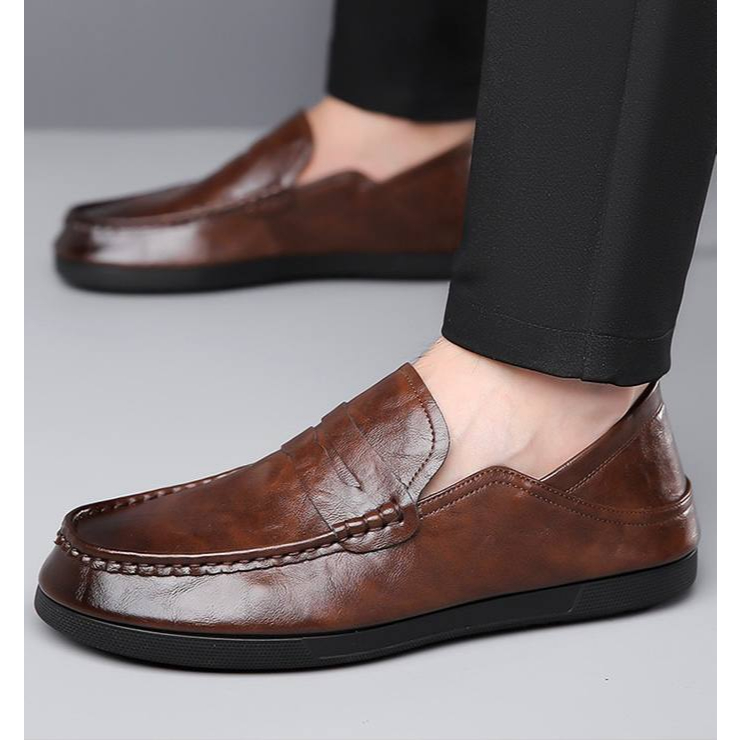 Giày da loafers nam Gl400