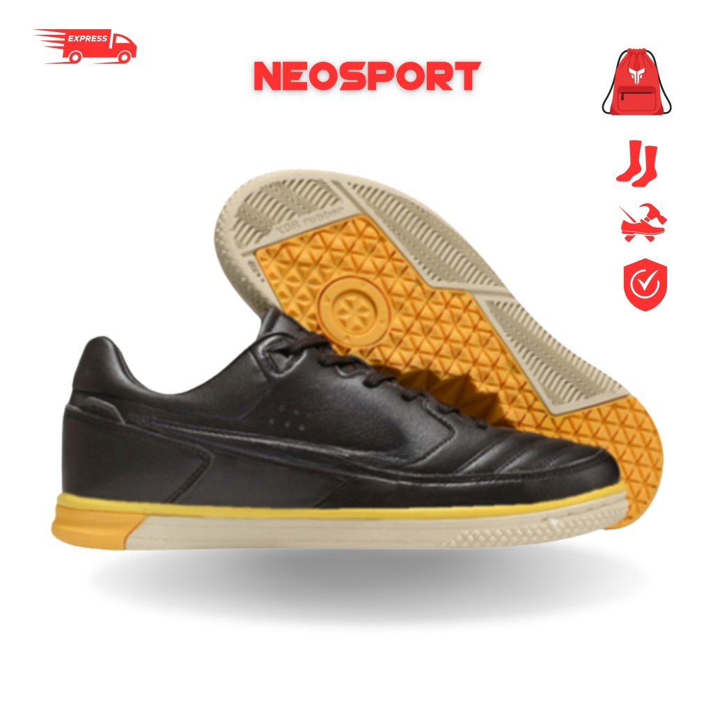 Giày Bóng Đá Futsal Street Gato 5 (New) Đen/Vàng IC