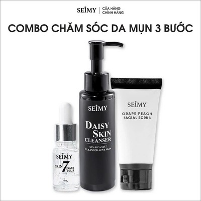 Combo 3 Bước Chăm Sóc Da Mụn Seimy