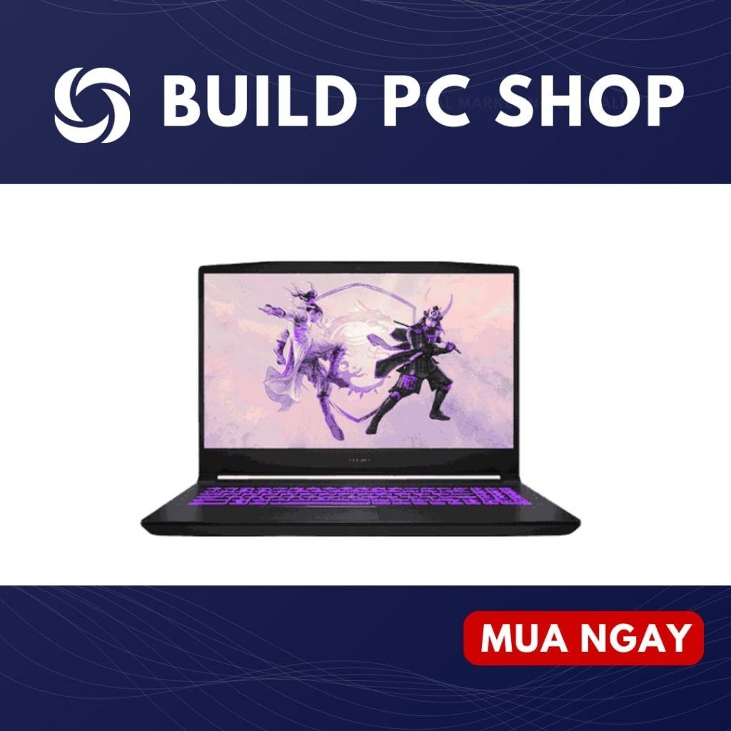 Laptop gaming cấu hình cao MSI Thin 15 B13UC i5-13420H,16GB,512GB,NVIDA,16.5INCH. cũ bảo hành 12 thá