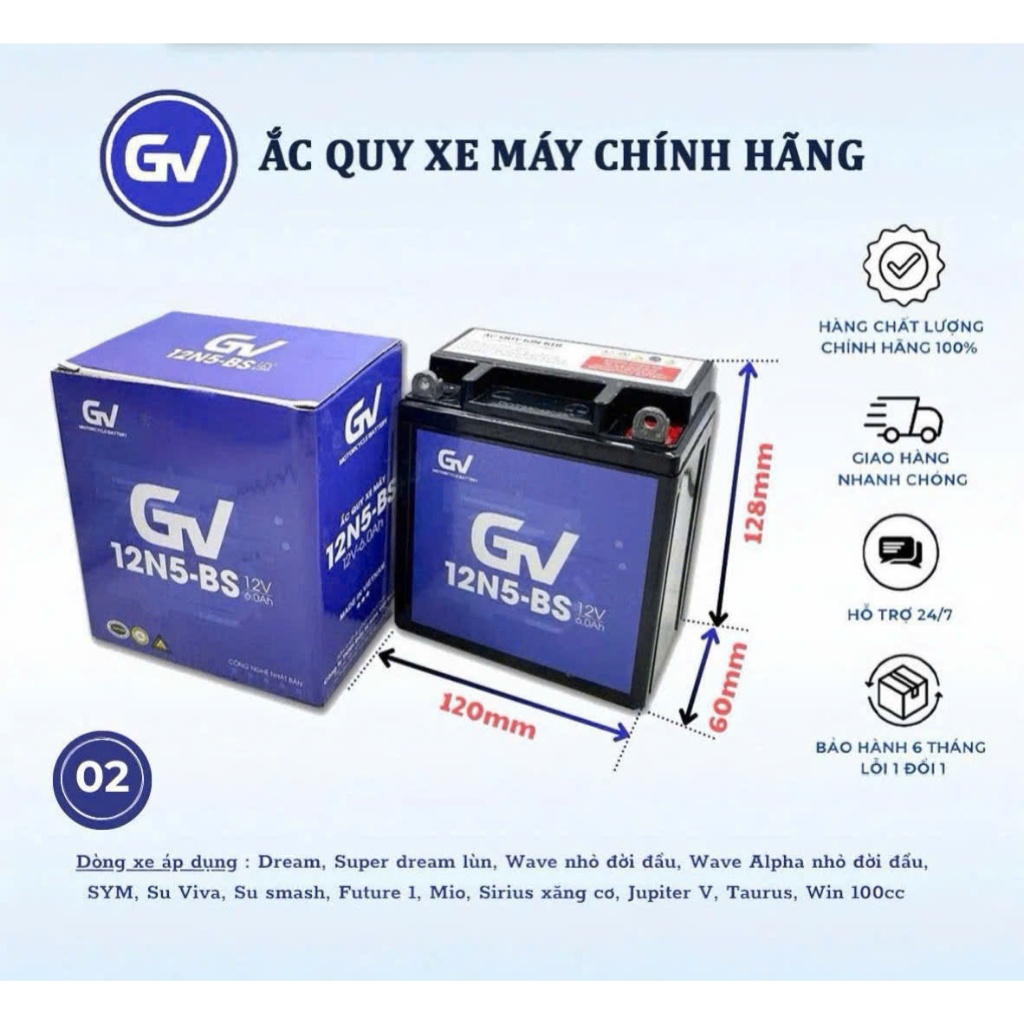 Bình Ắc Quy xe máy ,honda,yamaha,sym,suzuki.... an toàn,bền bỉ.