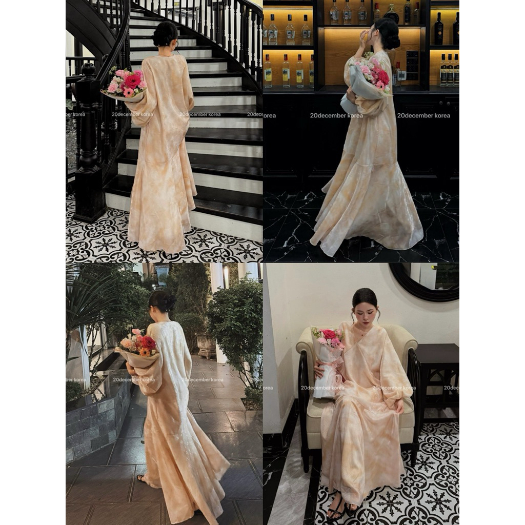 20December - Váy tơ nhũ đuôi cá tay bồng