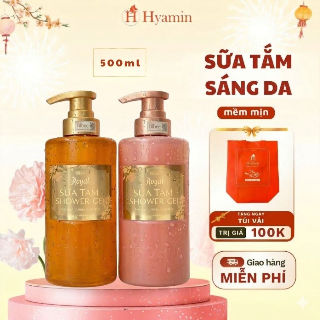 Sữa Tắm Royal Bibee 500ml Sữa Tắm Hương Thơm Ngọt Ngào, Làm Sạch, Chăm Sóc Da Hằng Ngày