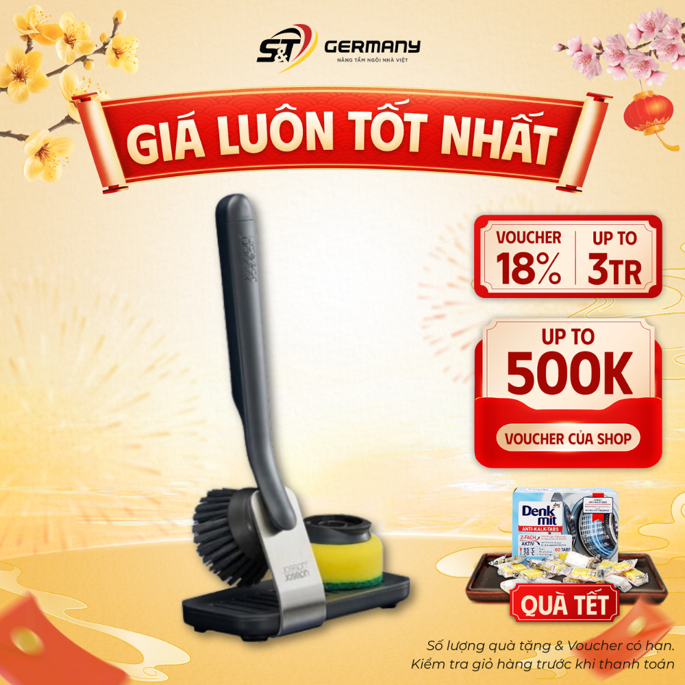 Bàn chải kèm giá đựng lớn Joseph Joseph SinkTech 6500011 GermanySnT 350094