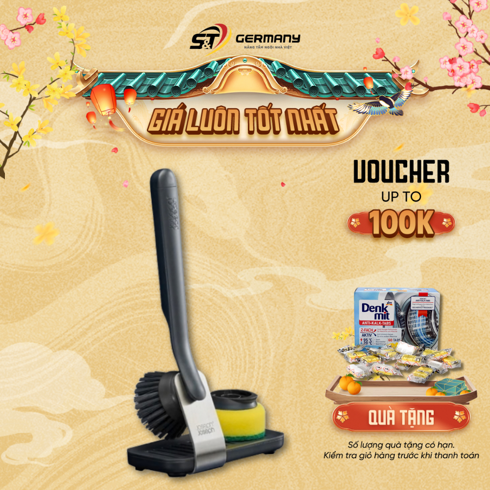 HCM phẩm Bàn chải kèm giá đựng lớn Joseph Joseph SinkTech 6500011 GermanySnT 350094
