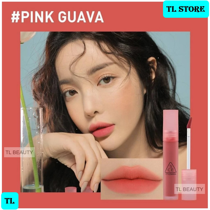 3CE Blur Water Tint #Pink Guava - Son kem lì Hàn Quốc màu Hồng tươi 4,6g