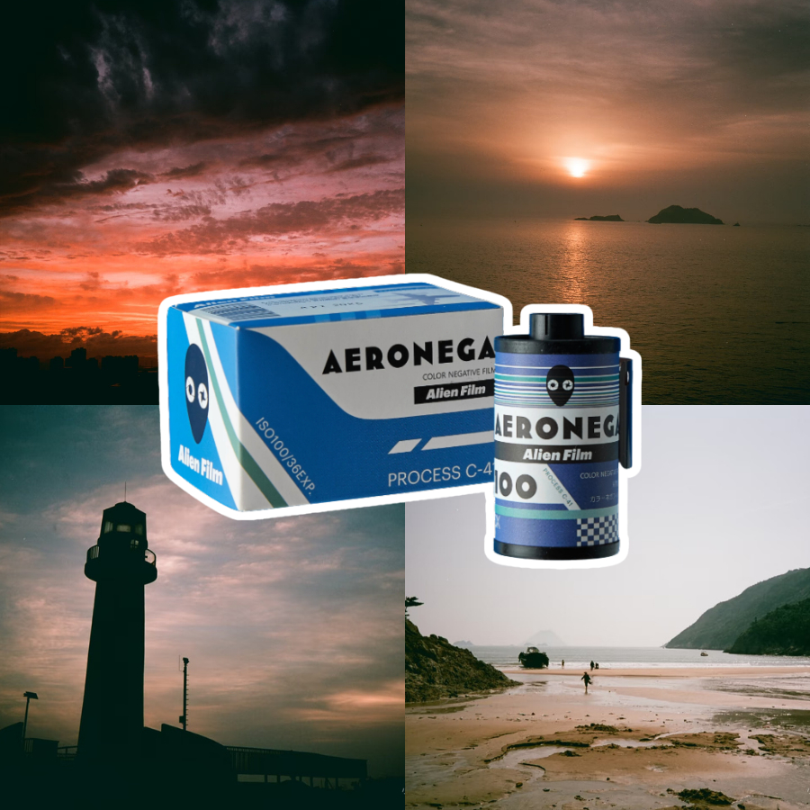 [Sẵn hcm] Film indate 35mm AERONEGA 100 – 36EXP – C41 – Cine Film Repack – Có DX Code – 5500K
