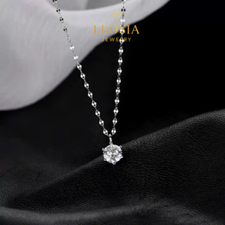 Dây chuyền nữ bạc S925 đính đá LEOSIA JEWELRY LA14 cao cấp, sang trọng