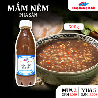 Mắm Nêm Pha Sẵn Sông Hương Foods Chai 300ml - Mắm đậm đặc cần pha lại, chấm gỏi cuốn, bún, thịt luộc