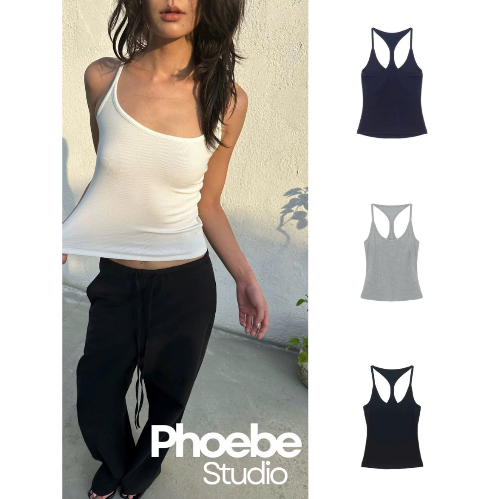 Áo Ba Lỗ Dây Nhiễn Chất Cotton  -  Phoebe Studio [MH26AO335]