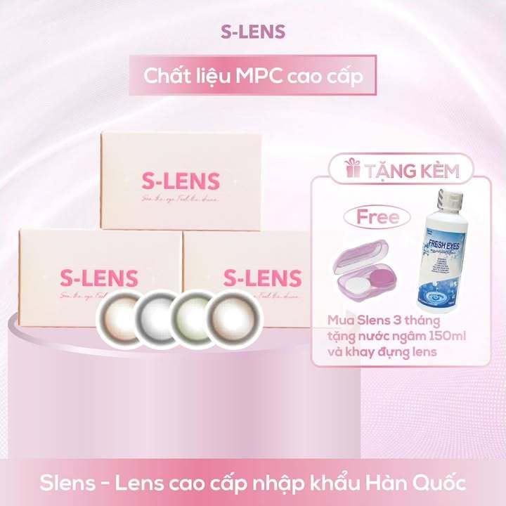 SLENS- Lens 3 THÁNG ( 1 CHIẾC) GLORY Brown/ Green/ Gray/ Hazel MPC - Kính áp tròng Hàn quốc Seoullen