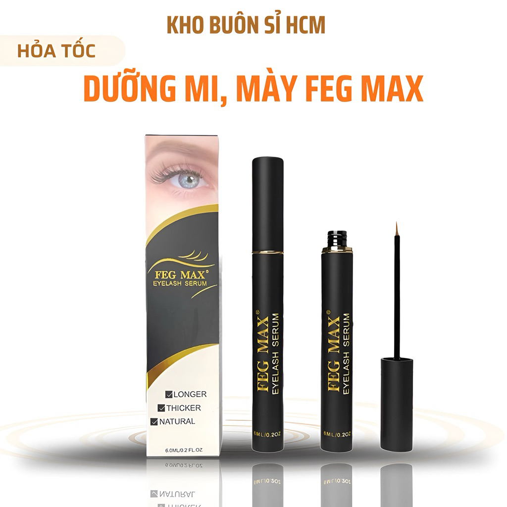 Dưỡng mi FEG Max Serum phiển bản cải tiến, hiệu quả hơn gấp 5 lần 6ML