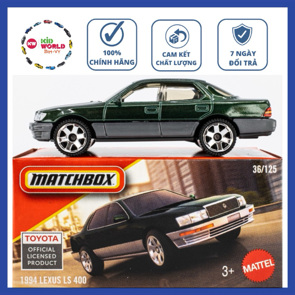 Xe mô hình Matchbox Box 1994 Lexus LS 400 36/125.
