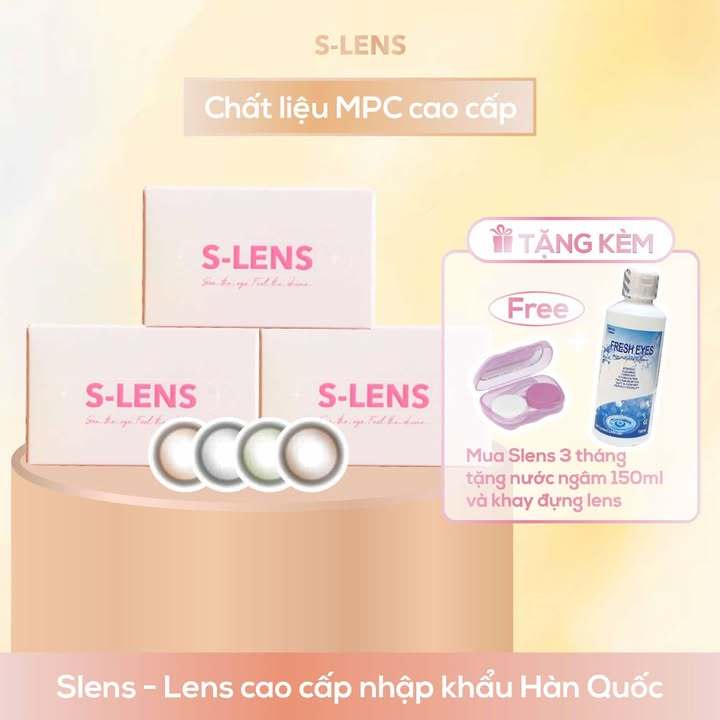 SLENS - Lens 3 THÁNG (1 CHIẾC) GLORY brown/green/gray/hazel MPC - Kính áp tròng Hàn Quốc Seoullens