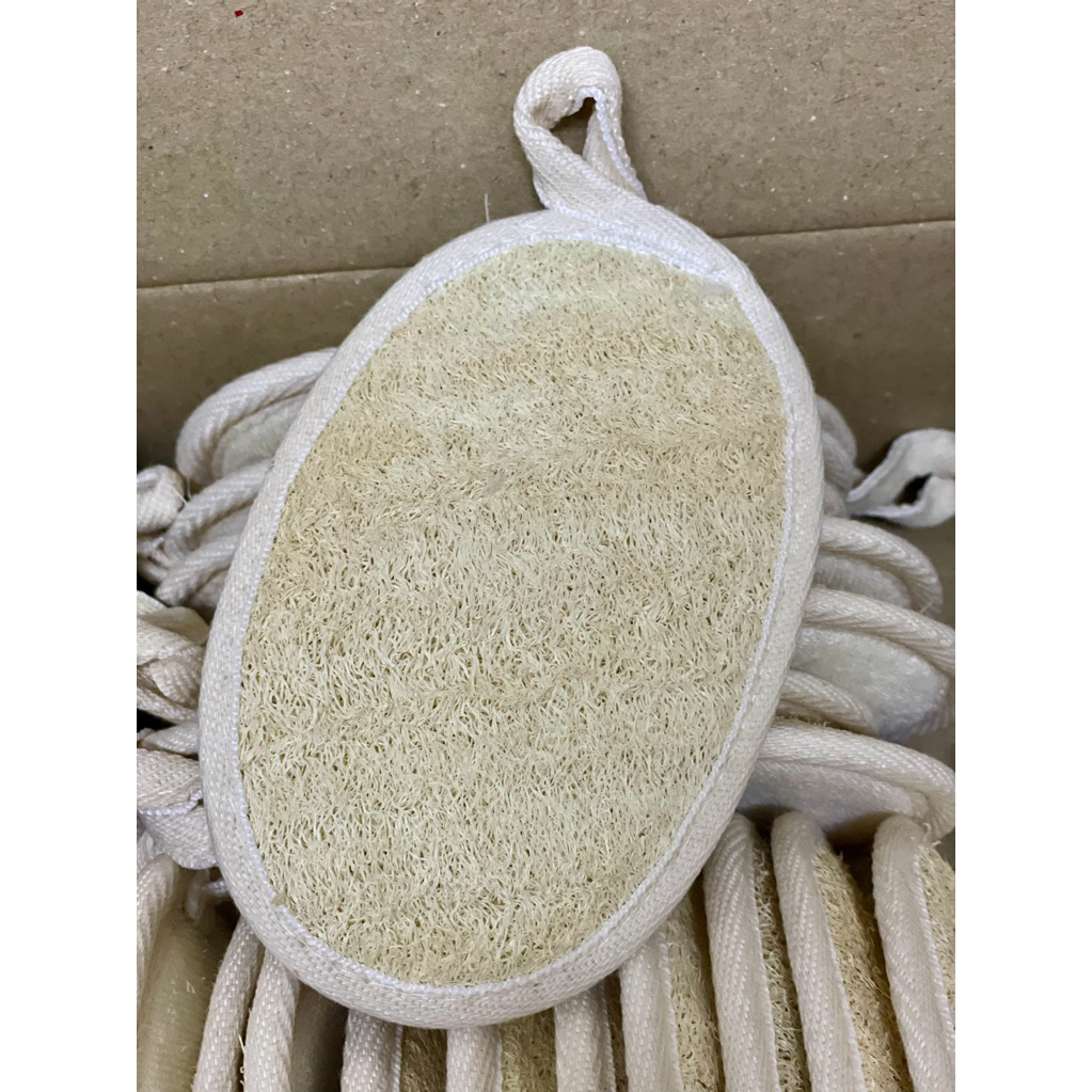 Bông tắm xơ mướp hữu cơ tạo bọt xỏ tay tiện dụng thân thiện cơ thể