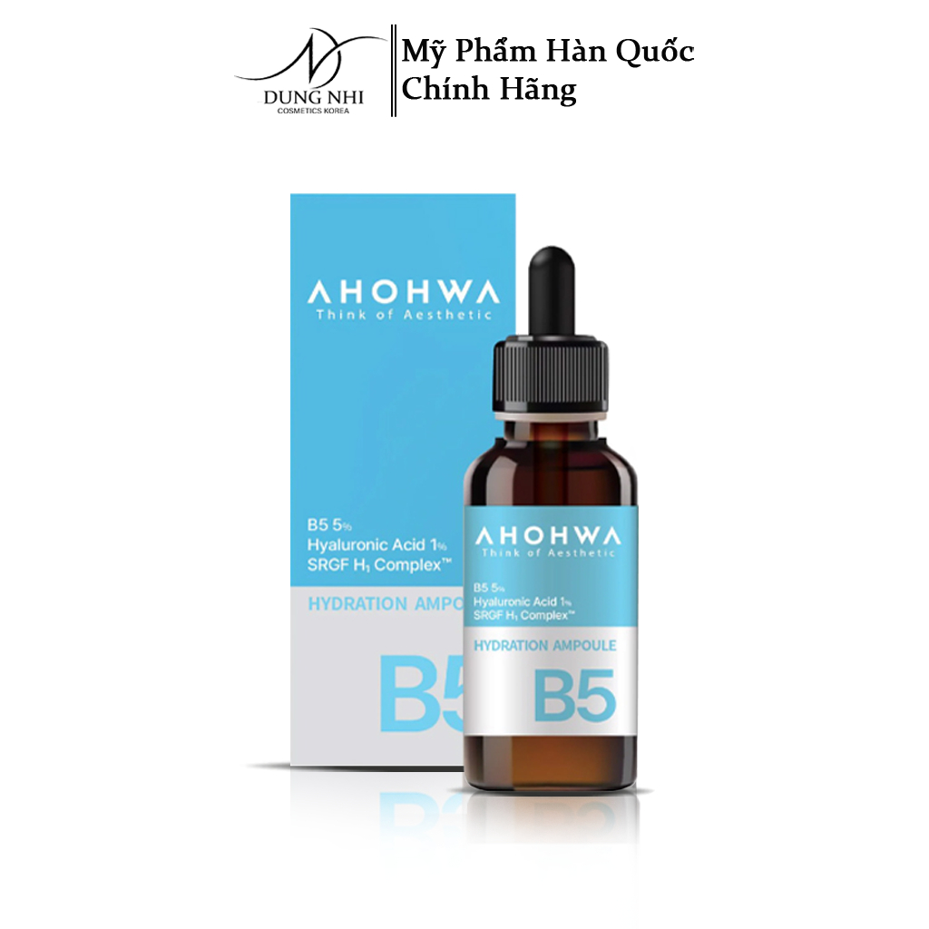 Serum B5 phục hồi da, cấp ẩm Ahohwa Hydration Ampoule 30ml