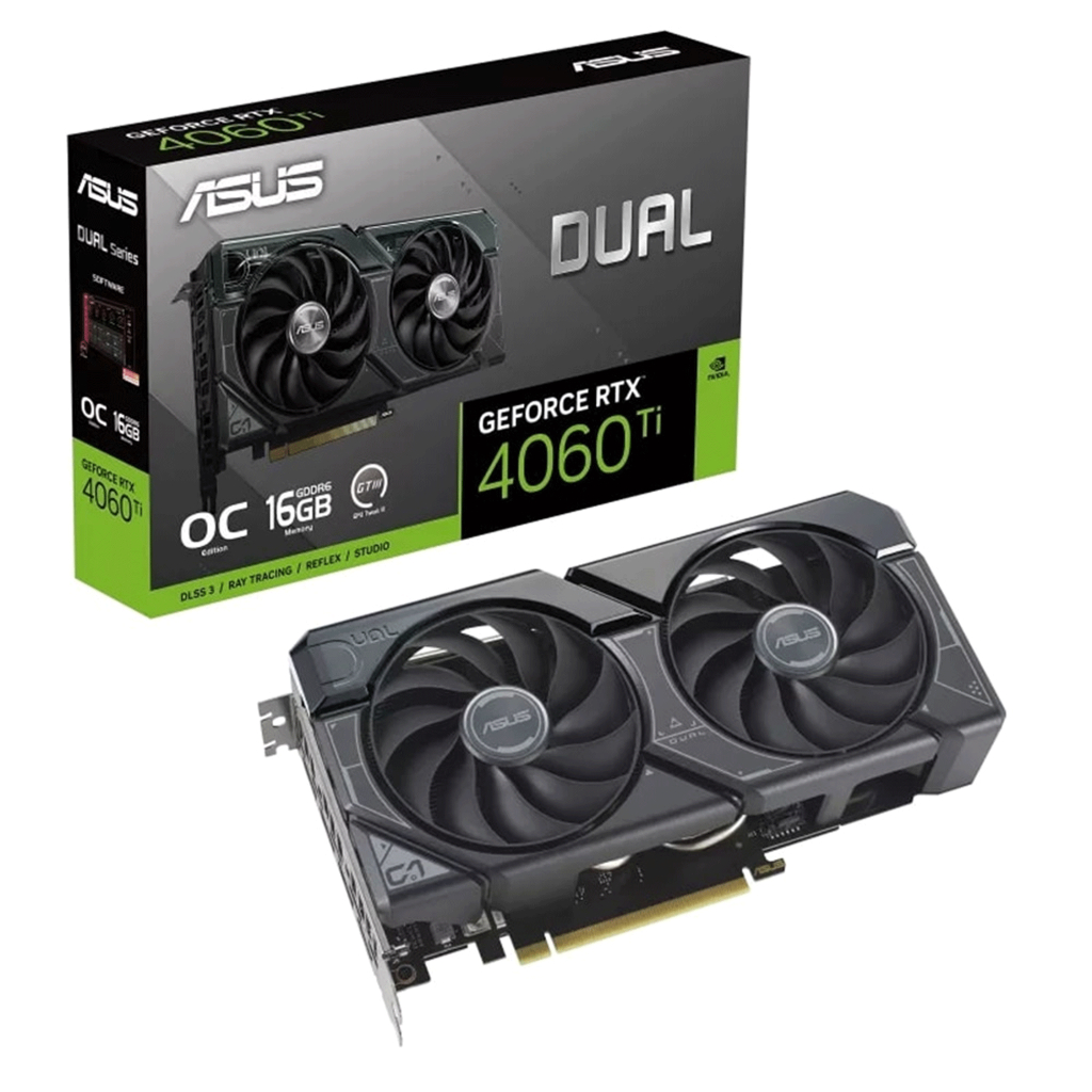 VGA card màn hình RTX 4060Ti ASUS DUAL 8GB xách tay US