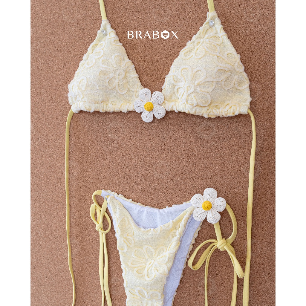 Bikini hoa vàng Butter Daisy Bikini BRABOX BIKI51 | BigBuy360 - bigbuy360.vn