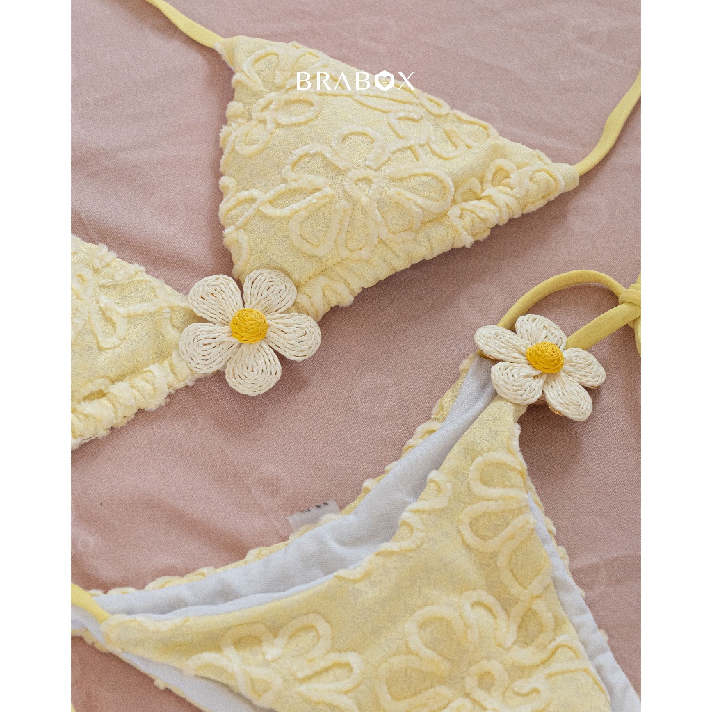 Bikini hoa vàng Butter Daisy Bikini BRABOX BIKI51 | BigBuy360 - bigbuy360.vn