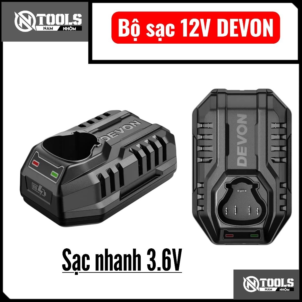 Sạc pin 12V Devon sạc nhanh 3.6A công suất 72W