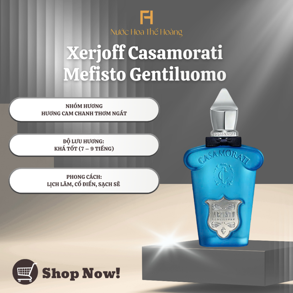 (SHOP MỚI) Nước Hoa Nam Mefisto Gentiluomo Chiết 10ml - 20ml - Nước Hoa Thế Hoàng Store