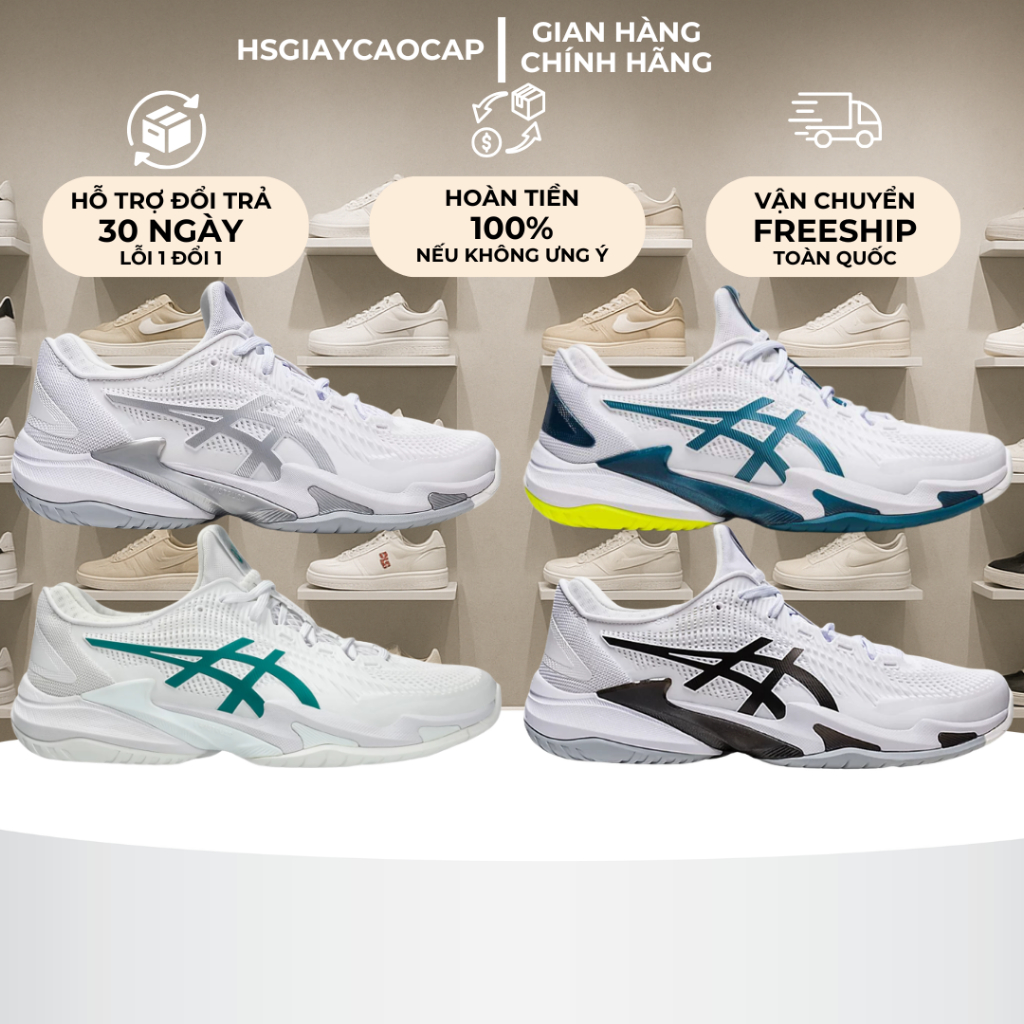 [ Giày Best Quality ] Giày _Asics Court FF 3 Novak Đủ Màu Full Box