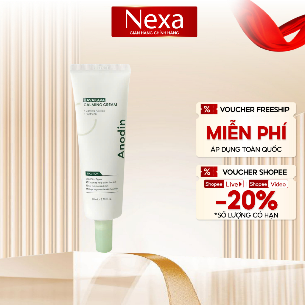 Kem dưỡng làm dịu và cấp ẩm sâu Anodin Kavakava Calming 80g - Hàng chính hãng