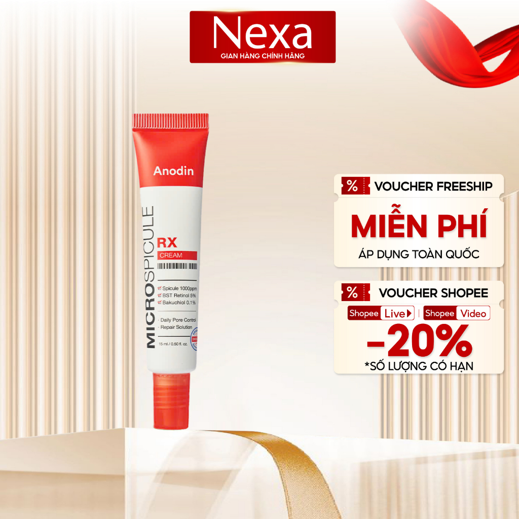 Kem Retinol vi gai RX Micro Spicule Anodin 15ml