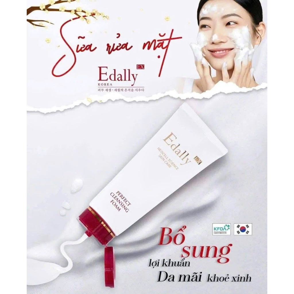 Sữa rửa mặt Edally sạch sâu bụi bẩn và bã nhờn Hàn Quốc chính hãng