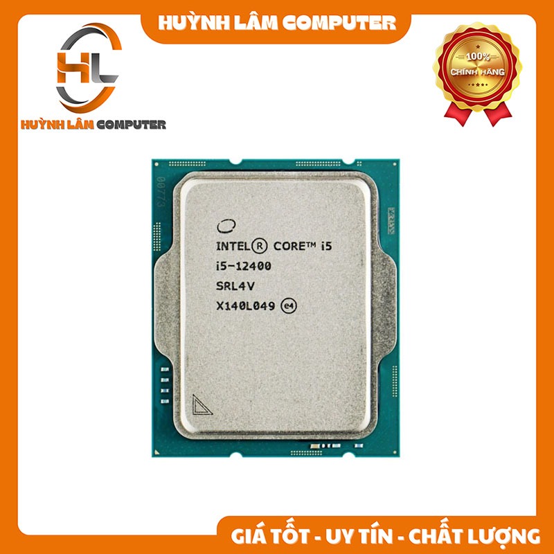 CPU Intel Core i5-12400 TRAY (Upto 4.4GHz, 6 Nhân 12 Luồng, 18MB Cache, 65W) - Không Fan