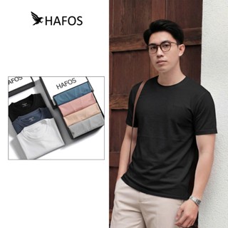 [ 10 MÀU ] Áo thun trơn HAFOS cotton 4 chiều mát lạnh, ít nhăn. Áo thun basic co giãn, thấm hút mồ hôi