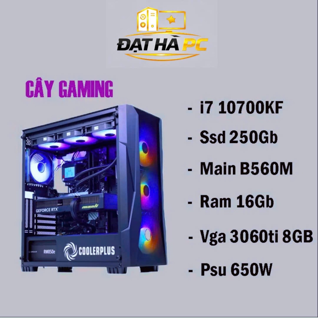 PC Gaming i7 10700KF / Main B560M / SSD 256G