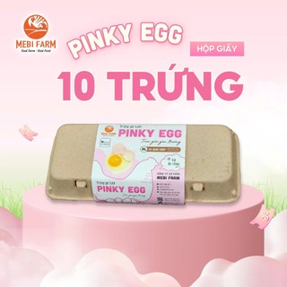 Trứng gà Pinky Egg hộp 10 quả nhãn hồng