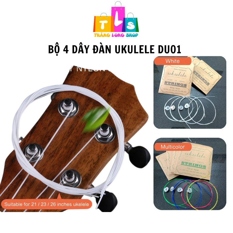 Dây Đàn Ukulele DU01 Nylon 4 Dây A E C G Cho Ukulele 21 23 26 Inch Soprano Concert Tenor Giá Rẻ
