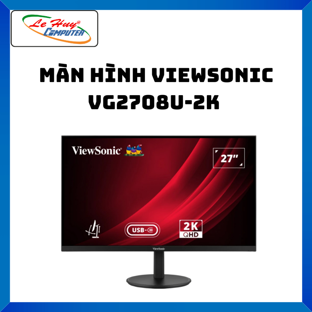 Màn Hình ViewSonic VG2708U-2K (27 inch - IPS - 2K - 75Hz - 4ms - USB-C - Speaker) - Hàng Chính Hãng