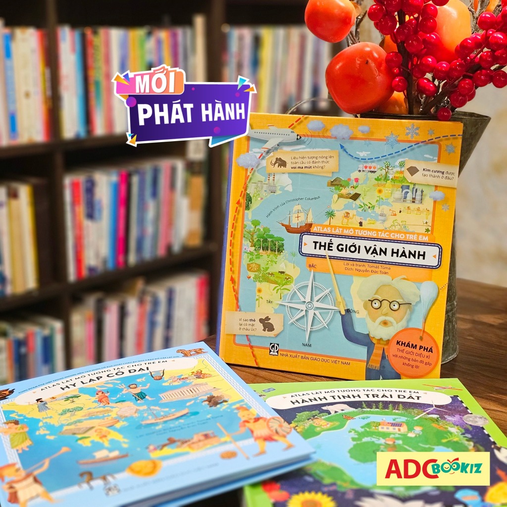 Sách Atlas lật mở tương tác cho trẻ em - Khám phá khoa học và phát triển trí tuệ